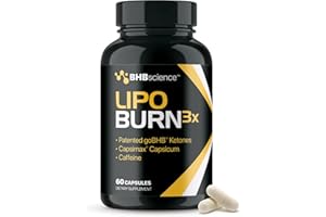 REAL KETONES Lipo Burn Keto BHB Exogenous Ketones Supplement - BHB Science Keto Diet Pills with Capsimax and Caffeine for Natural Energy Focus Body Sculpting & Ketosis Support - Vegetarian & Non-GMO (1 Month)