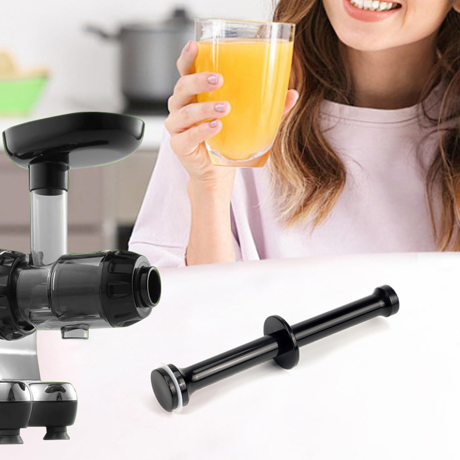 Juicer Replacement Parts Juicing Pushing Rod Compatible with Omega Slow Masticating Juicer Models 8006 8003 8061 Pusher Stick