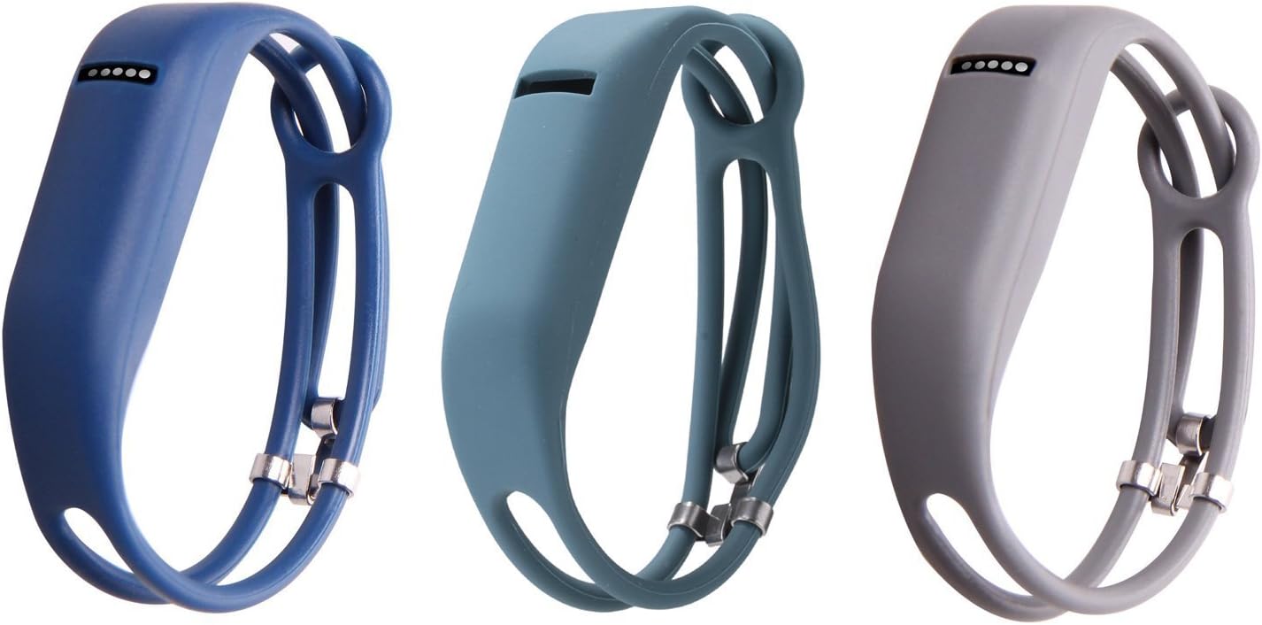 mtsugar 3pcs Colorful Replacement Bands for Fitbit Flex/Wireless Activity Bracelet Sport Wristband/Fitbit Flex Bracelet Sport Arm Band (No tracker, Replacement Bands Only)