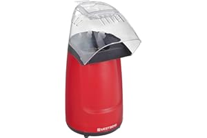 West Bend Air Crazy Popcorn Machine for Healthy Snacking with No Oil, 4-Quart, Red