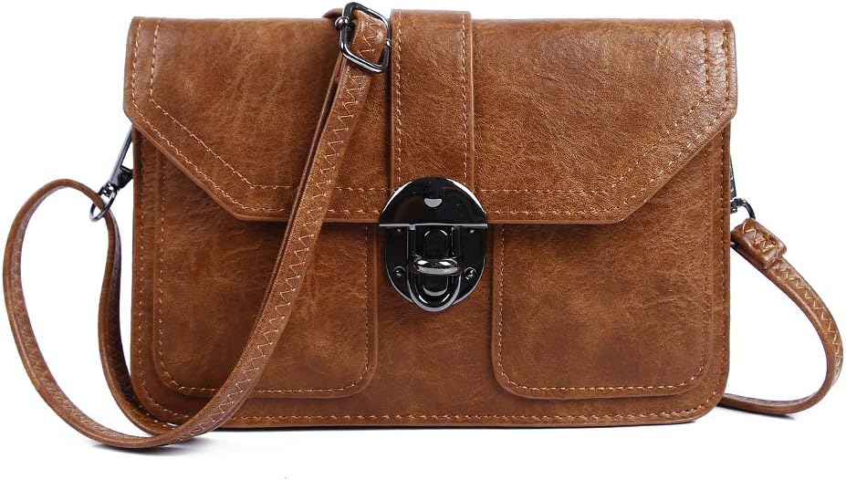Women Small Crossbody Purse Vegan Leather Cell Phone Bags Wallet Purse with Credit Card Slots