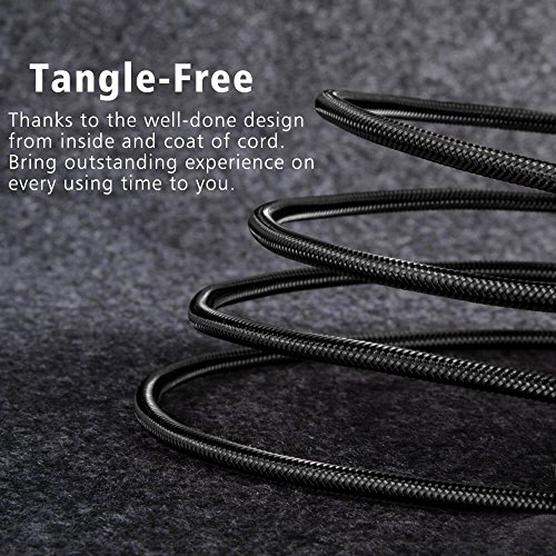 POWERbeast iPhone Charger Charging Cable 3Pack 6ft 3ft Nylon+Fishing Line Braided Lightning Cable Long iPhone Cord to USB Charger for iPhoneX 8 8Plus 7 7Plus 6s 6sPlus 6 6Plus 5 5s 5cSE iPad iPod