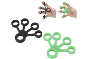 Finger Stretcher Silicone Resistance Bands Hand Strengthener for Finger Grip Exercise Hand training Office Workers Travelers 