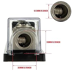 BOJACK 0/2/4 Gauge AWG in Line ANL Fuse Holder with
