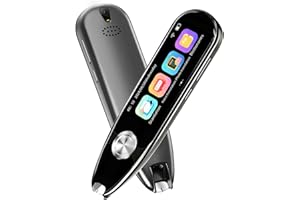 PHILIMORE Scan Reading Pen for Dyslexia, 112 Languages Smart Scan Reader Pen Portable Two-Way Instant Translator Pen OCR Digital Translator Dictionary Pen Text Extract for Students Travelers Businessmen