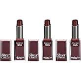 NICKA K NEW YORK, Sheer Glaze Lipstick, Cocoa Brown 3-Pack