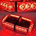 Xprite Red High Wattage Law Enforcement Emergency Hazard Warning LED Mini Bar Roof Top Strobe Light with Magnetic Base