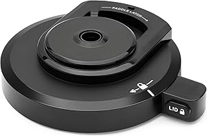 HOMKULA Outer Bowl Lid Replacement for Ninja NC301 Ice Cream Maker, Creami Replacement Parts Compatible with Ninja NC299AMZ/NC301/NC300/NC201/NC101 Series (No Paddle) （Medium）