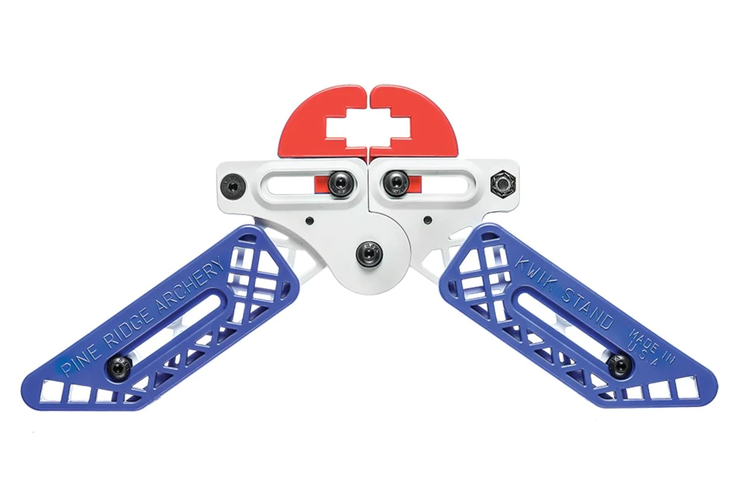 Pine Ridge Archery unisex adult Kwik Stand Bow Support, White/Blue/Red, Universal US
