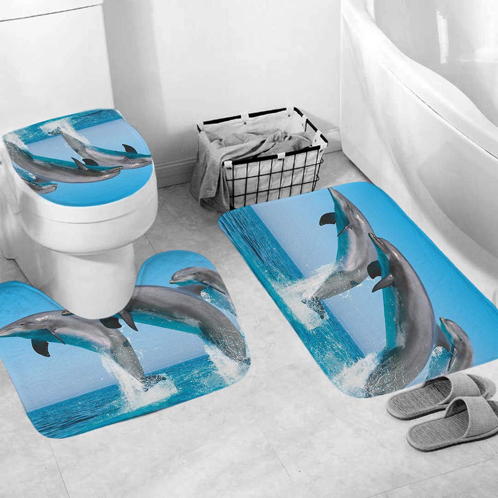 Best 5 piece toilet seat cover and tank and rug set