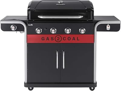 Char-Broil Gas2Coal 440 Hybrid Grill Gas Barbecue Black 61 x 24 x 46 cm