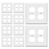 Enerlites 8822-W 2-Gang Duplex Outlet Wall