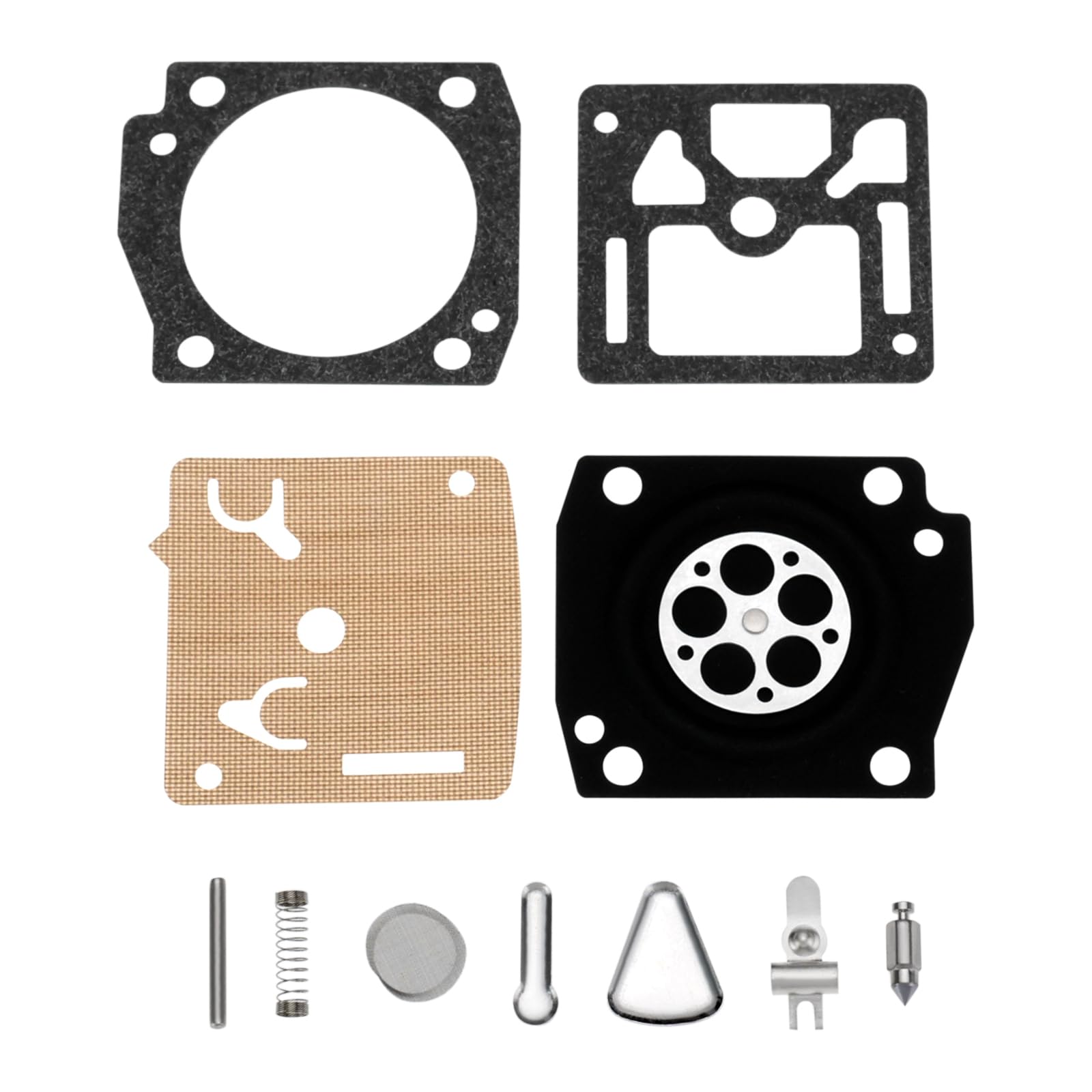 VGOL 1 Set Lawn Mower Carburetor Diaphragm Rebuild Repair Kit Compatible with Husqvarna 350 351 353 340 345 346 XP 372E EPA 346XP C3EL17
