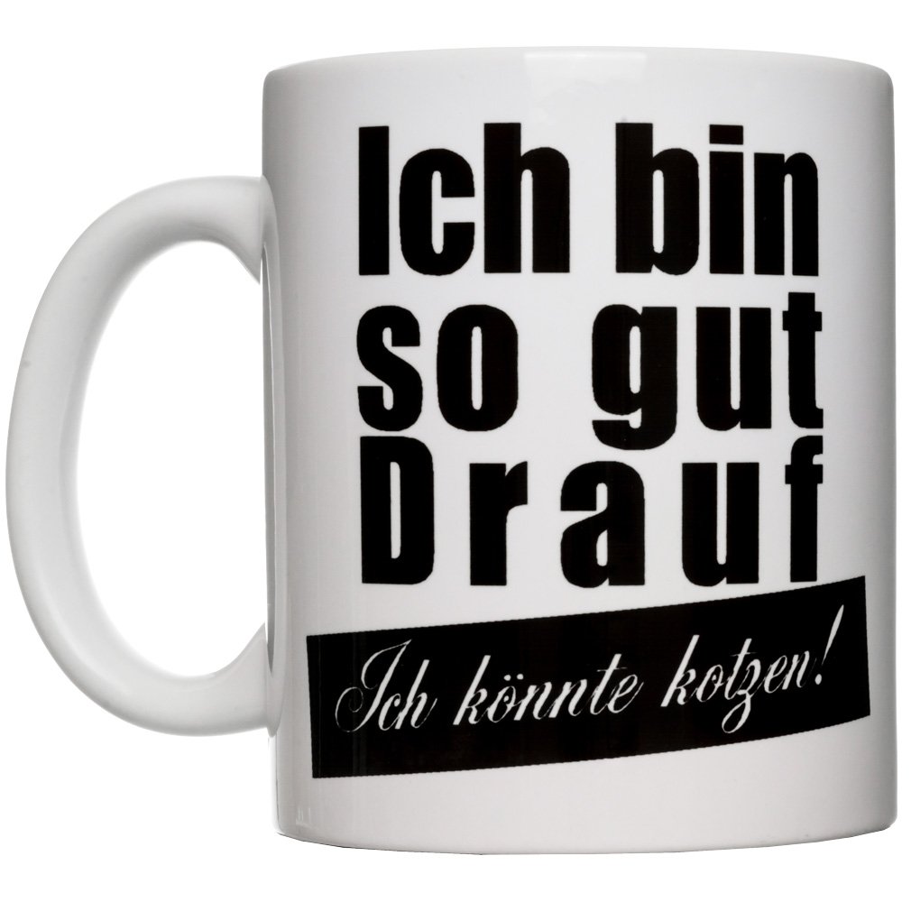 Amazon.de buttonsundpins lustige Tasse mit Spruch Ich bin so gut