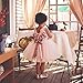 EsTong Newborn Baby Girls Sequins Bowknot Floral Princess Dresses Tulle Tutu Outfit Clothes Pink 1-2Y