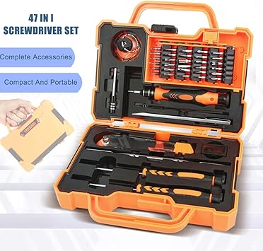 Portable Precision Screwdriver Set 47 In 1 Jjnet Magnetic Mini Diy Repair Tools Kit For Mobile Phone Pc Laptop Macbook Tablet Ipad Glasses Watch Cameras Electronic Toys And Other Appliances Amazon Co Uk Diy