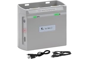 LYONGTECH Multifunction Parallel Battery Charger with Storage Charge for DJI Mini 4K/2/2 SE,Mini SE Drone,Two-Way Charging Hub,Dual Batteries Accessories