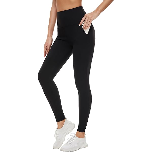 Sheryer High Waisted 7/8 Leggings with Pockets, No Front Seam