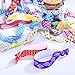 Mudder 100 Pieces Elastic Hair Ties No Crease Ponytail Holders Printed Patterns Knotted Hair Bands Ribbon for Girls Women, 50 Styles