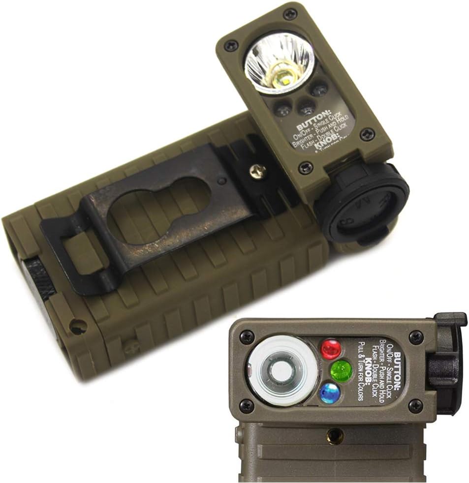 ELAN MILRE Sidewinder Flashlight IR LED TACTICAL HELMET MOUNT FLASHLIGHT Outdoor hunting Sidewinder Flashlight IR LED TACTICAL HELMET MOUNT FLASHLIGHT Outdoor hunting