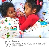 Bloomsbury Mill Toddler Christmas Bedding Set 120x150cm White view 5