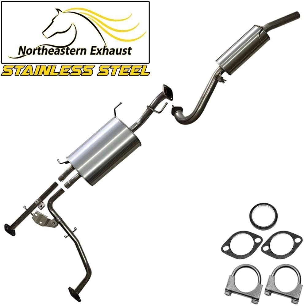 Amazon Com Stainless Steel Exhaust System Kit Fits Nissan 01 04 Pathfinder Infiniti Qx4 Automotive