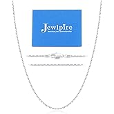 Jewlpire 22K Gold Plated 925 Sterling Silver Chain Necklace for Women, 1.3mm Box Chain Thin & Sturdy Women's Chains Necklaces 14 16 18 20 22 24 26 Inch