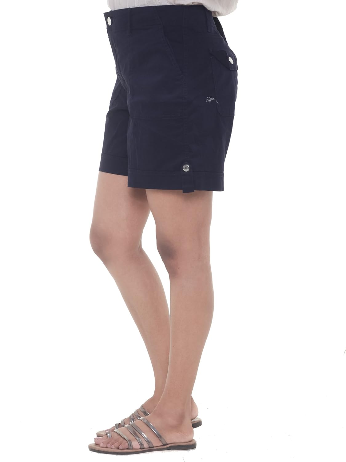 twist womens solid cotton lycra strech shorts with contrast & free shipping