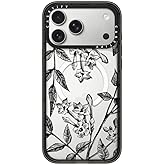 CASETiFY Impact iPhone 17 Pro Max Case [Slim/Compatible with Magsafe / 8.2 ft. 4X Military Grade Drop Protection] - Botanical Jasmine - Clear Black