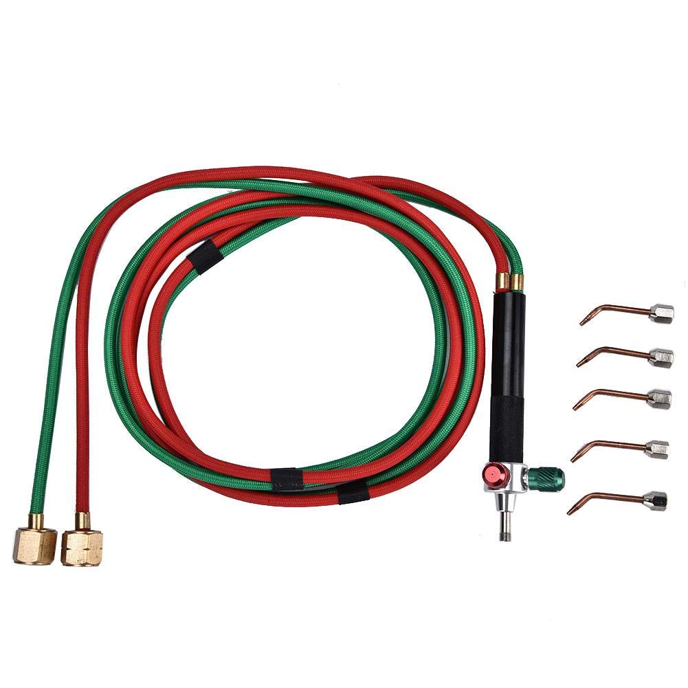 Jewellery Soldering Tool,Welding Soldering Kit Jewellery Oxygen Welding Torch Equipment with 5 Tips Flame Gun for Processing Making Welding for Jewelry Repairing Tool Set