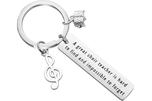 SEIRAA Music Teacher Gift A Truly Great Choir Teacher is Hard to Find Keychain Thank You Gift for Choir Teacher