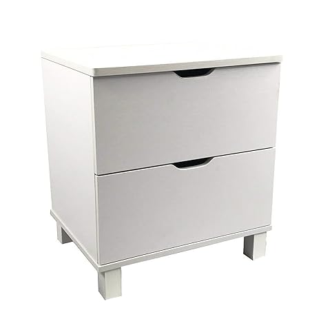 Amazon Com Benzara Contemporary Style White Finish Nightstand