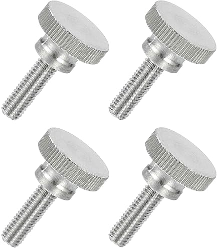 Uxcell Knurled Thub Nuts, 10Pcs 3x0.5 Iron Round Knobs Fastener For - View #2