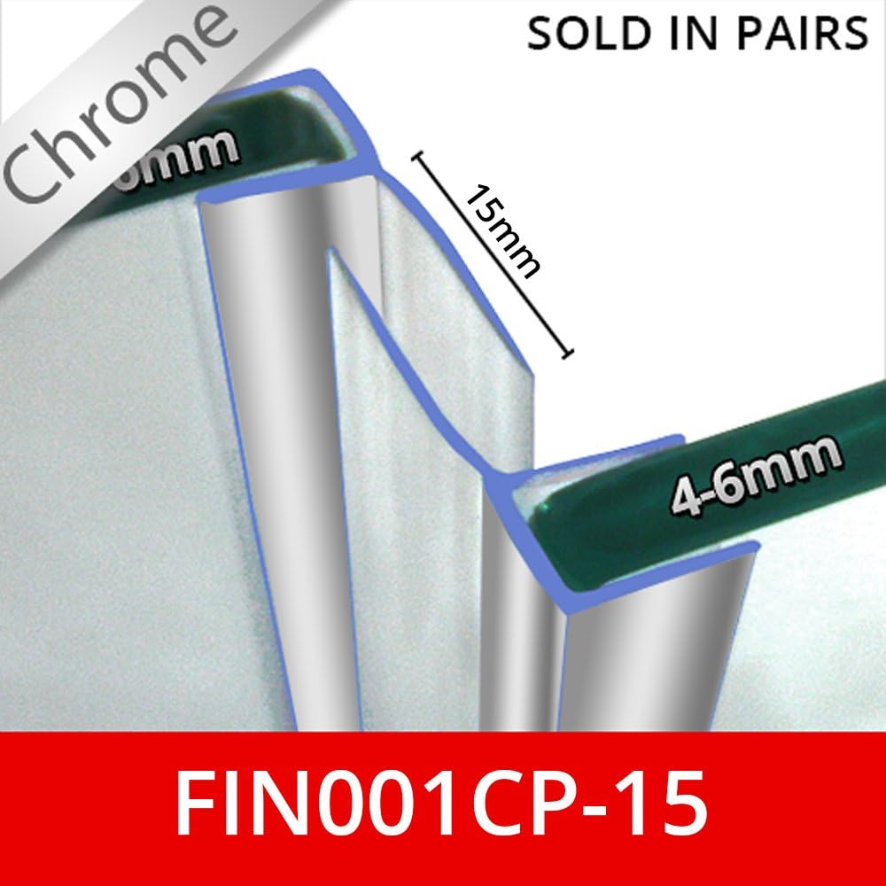 Vertical Shower Seals Sold in Pairs Used on Screens or Doors 15