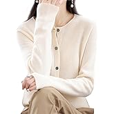 2024 Cashmere Button Front Long Sleeve Cardigan Soft Warm Knit Elastic Jumpers,Cashmere Cardigan Sweaters for Women