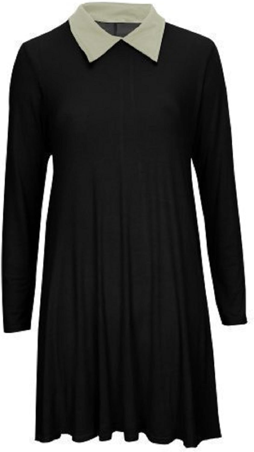 Creepy School Girl Swing Dress Plait Wig Paint Eye Makeup Adam