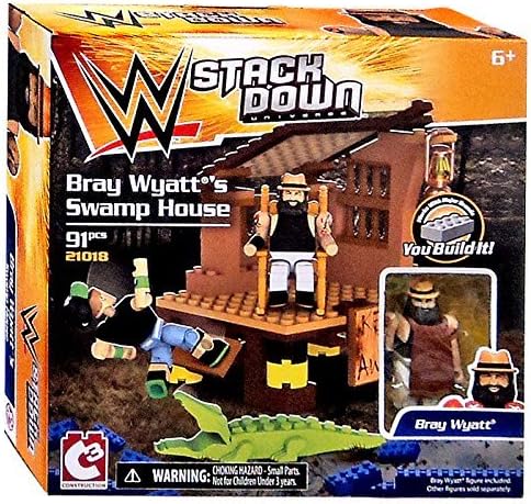 WWE Wrestling C3 Construction StackDown Bray Wyatt's Swamp House Playset #21018 by Signature Dog Autographs
