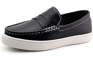 starmerx Boys Dress Shoes Kids Casual Loafers Slip On Unisex-Child Sneakers