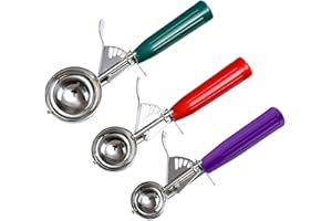 Cookie Scoops, Ice Cream Scoop Set, with Trigger, Kitchen Utensils, 3 Different Sizes, Small-Medium-Large, Baking Supplies, M