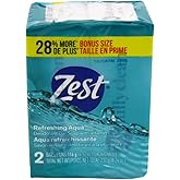 Zest Soap Refreshing Aqua Bath Bars 4.12 Ounce (Pack of 2)