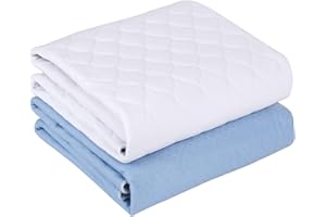 ALSUNNY Non-Slip Bed Pads,34"X36" (2 Pack),Waterproof Washable Underpads Mattress Protector,Reusable Highly Absorbency Incontinence Bed Pads for Aldults,Seniors and Pets