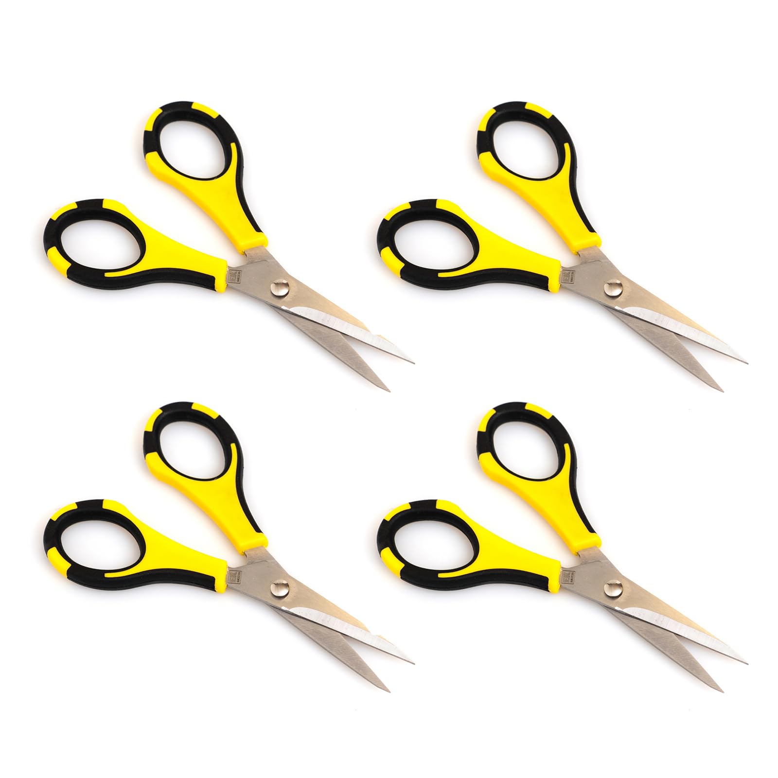 Photo 1 of EK Tools Cutter Bee Scissors 4 Pack, Black and Yellow, Multi Pack Scissors for Fabric, Embroidery, Crafting, Herbs, Gardening, Office, Home, & More