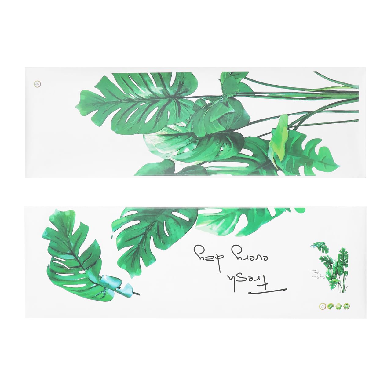 Besports Green Tropical Leaves Wall Sticker Palm Leaf Plants Wall Sticker Art Wall Pictures for Tropical Hawaiian Luau Party Home Decoration