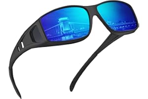 Tnnaiko Night Driving Glasses Night Vision Glasses Fit Over Glasses Sunglasses for Men Polarized Anti Glare Lens