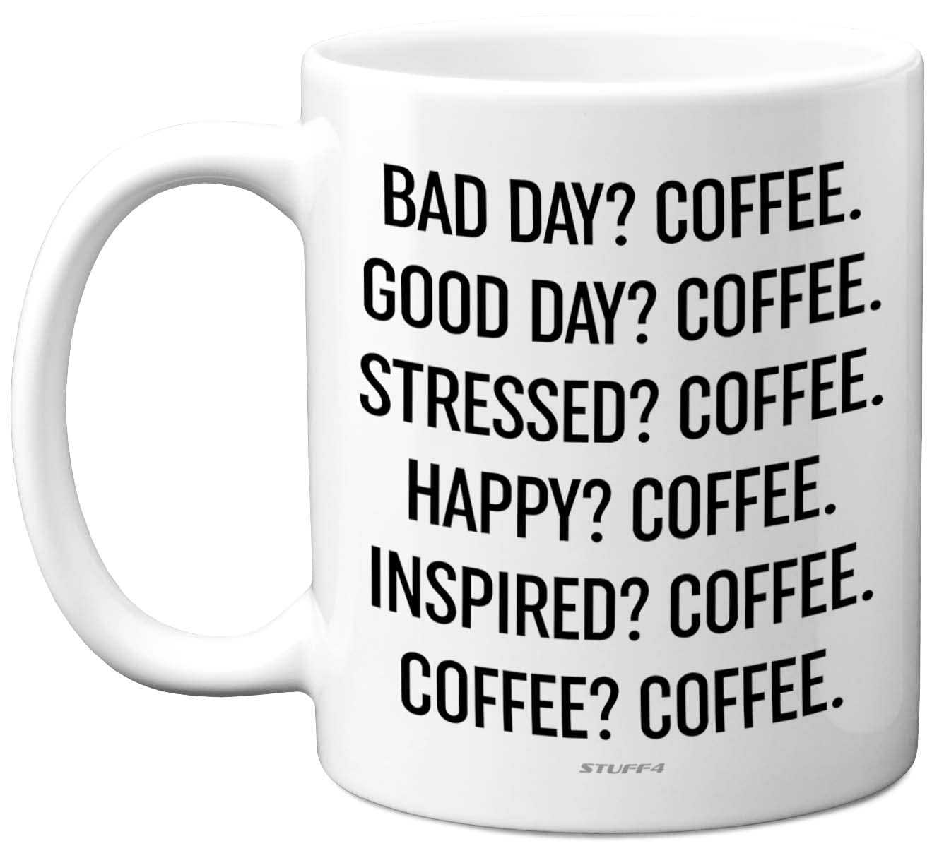 Novelty Gift Mug - Coffee is Life- Mug Present Gift for Wife Husband Work Colleague Brother Auntie Uncle Sister Best Friend, Novelty 11oz Ceramic Dishwasher Safe Coffee Cup