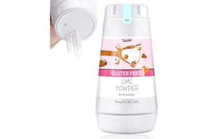 VIVIDYE 9oz CMC Powder, 100% Pure Food Grade CMC Powder, Tylose Powder for Fondant, Ice Cream, Cake, Yogurt, Candy & Gum Paste, Premium Carboxymethylcellulose Food Thickener and Moisture Retainer