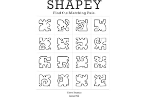 SHAPEY: Find the Matching Pair, A Brain-Teasing Shape Matching Puzzle Book for Adults, Issue #11
