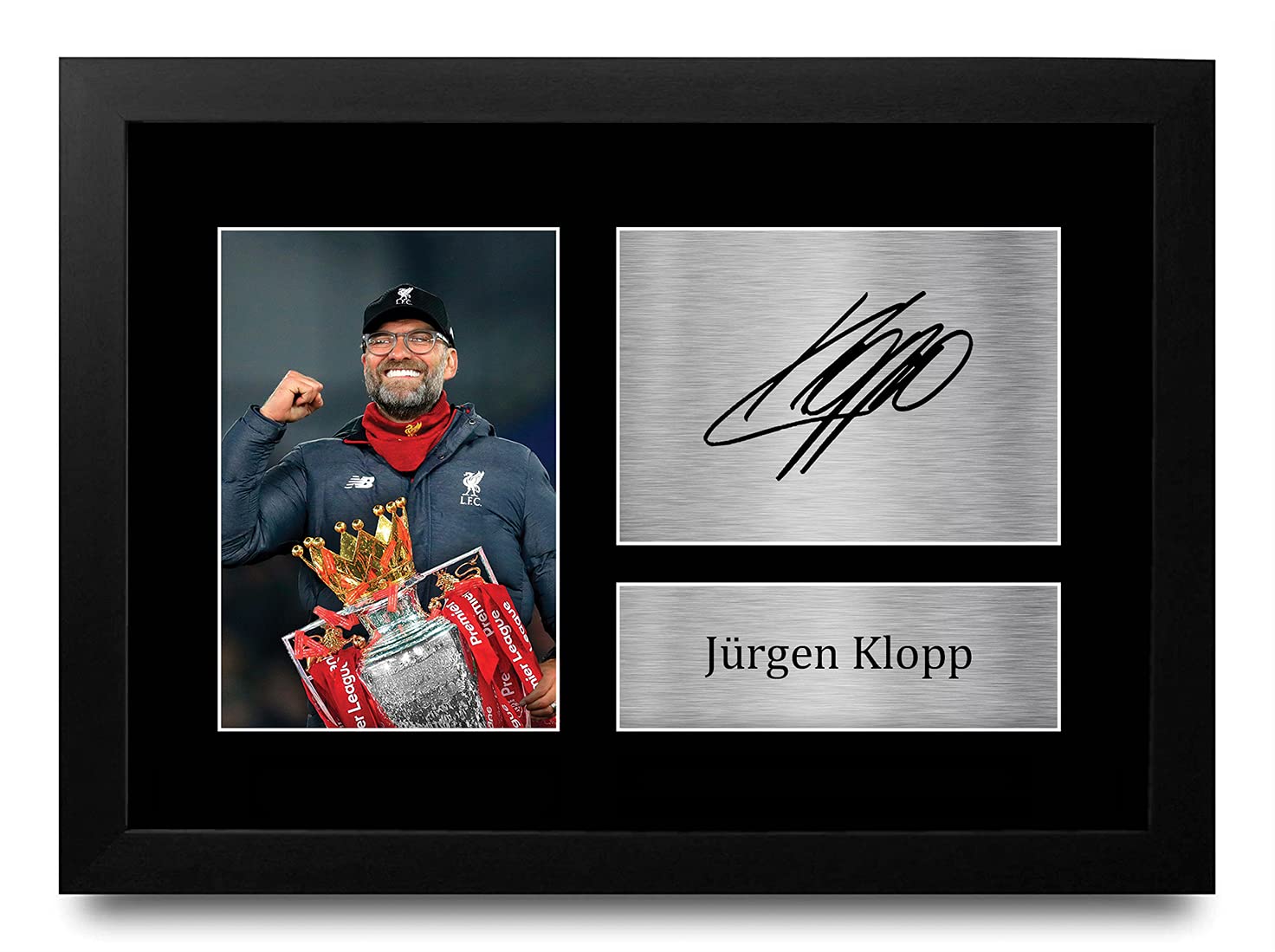 HWC Trading FR Jurgen Klopp Gift Signed FRAMED A4 Printed Autograph Liverpool Gifts Photo Display โ image 1