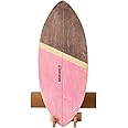 XCMAN Surf Balance Board Trainer with Roller Wooden Exercise Balancing Stability Trainer - Non Slip Surface for Adults Kids|Balance Board for Surfing,Snowboarding,Skateboarding,Hockey,Yoga Training