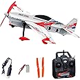 FLYCOLOR QIDI-550 3D RC Airplane One-Key Hanging Stunt Fixed Wing with Wind Resistant Flight Control for Beginner and Experienced Ready to Fly RED